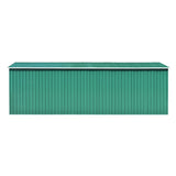 Garden shed 257x580x181 cm Green Metal