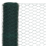 Steel mesh with PVC coating 25x1.2 m Green