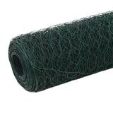 Steel mesh with PVC coating 25x1.5 m Green