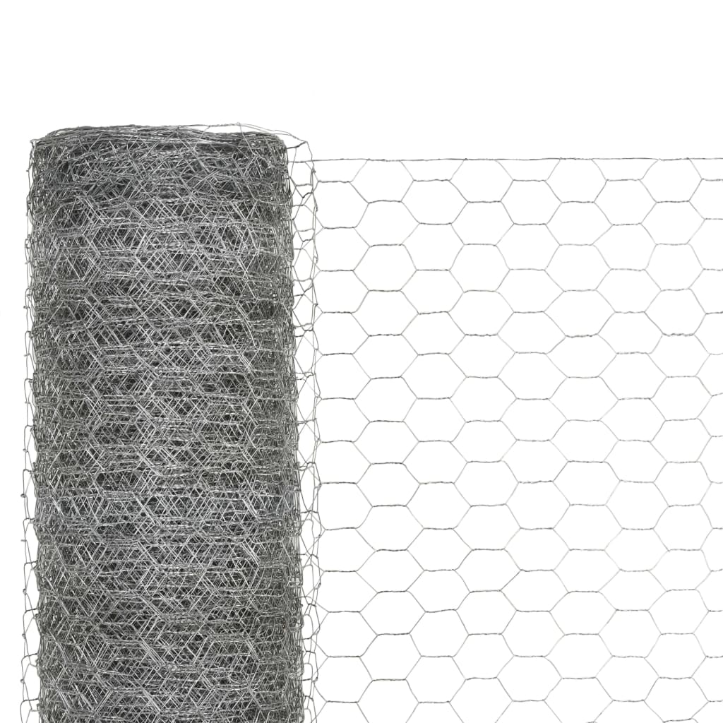 Aviary mesh Galvanized steel 25x1.5 m Silver