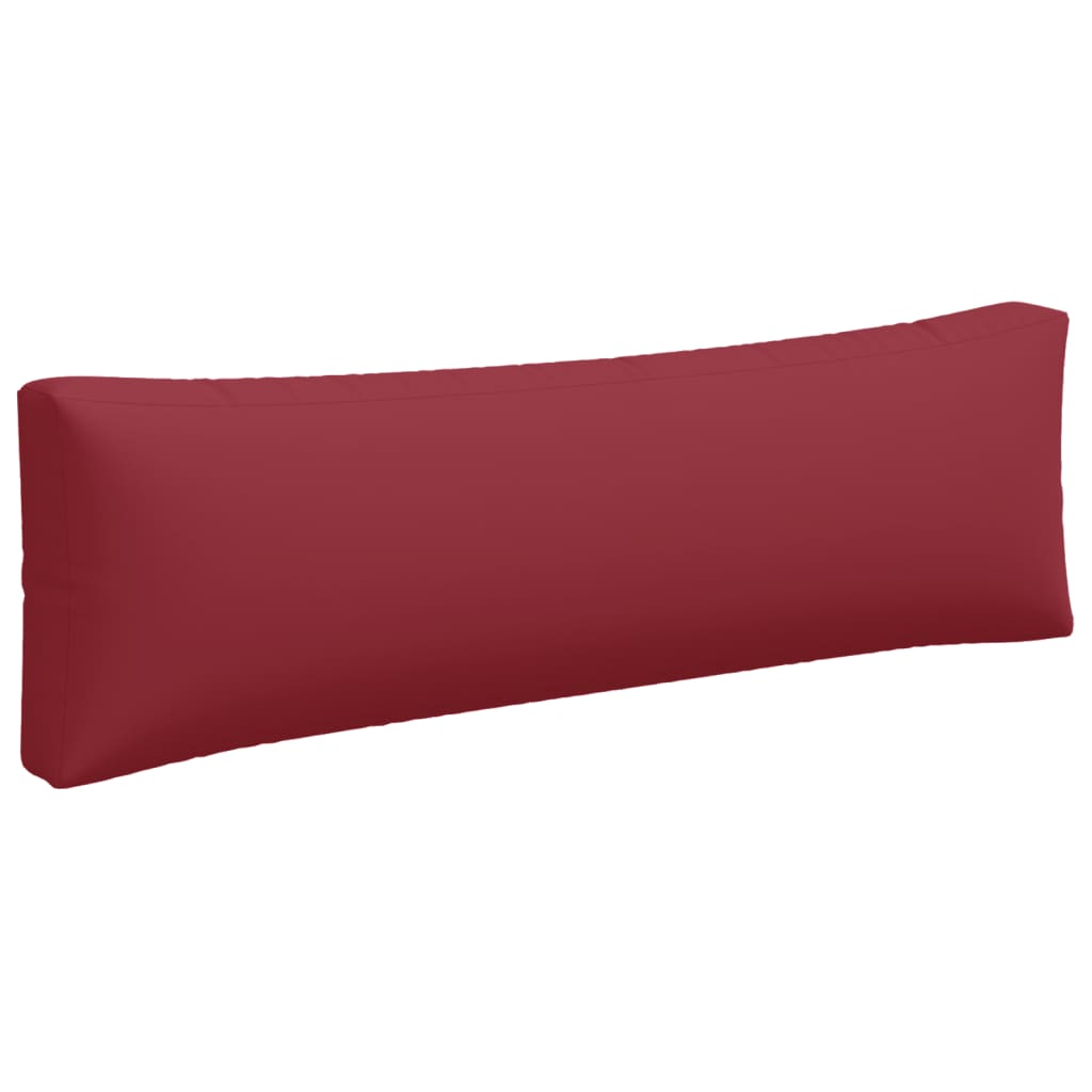 Coussins de palette lot de 3 rouge tissu