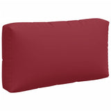 Coussins de palette lot de 3 rouge tissu