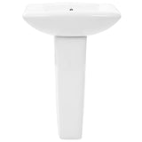 Lavabo autoportant avec socle Céramique Blanc 580x470x200 mm