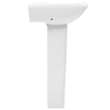 Lavabo autoportant avec socle Céramique Blanc 580x470x200 mm