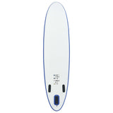 Blue and White Inflatable SUP Board Set