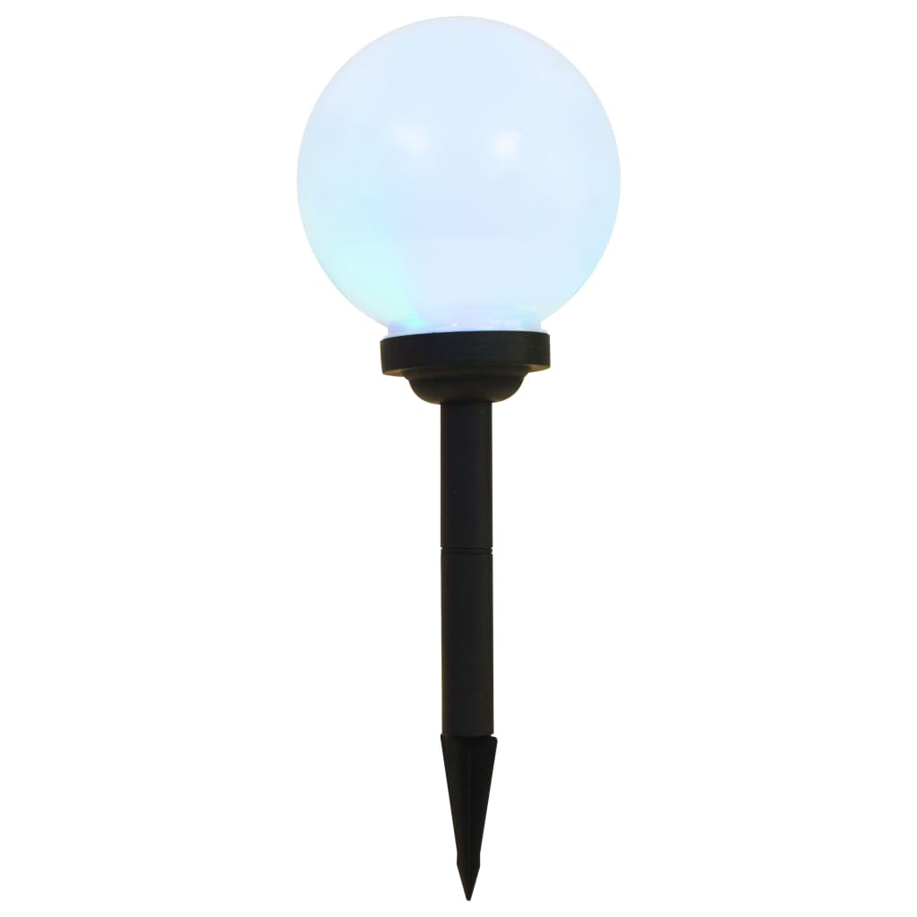 Kugelförmige LED-Solarlampe für den Außenbereich, 3 Stück, 20 cm RGB