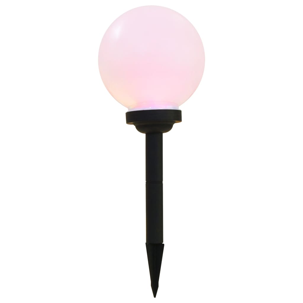 Kugelförmige LED-Solarlampe für den Außenbereich, 3 Stück, 20 cm RGB