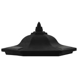 Lampe solaire à LED d'extérieur 3 pcs Noir