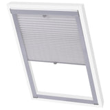 White pleated blind PK06