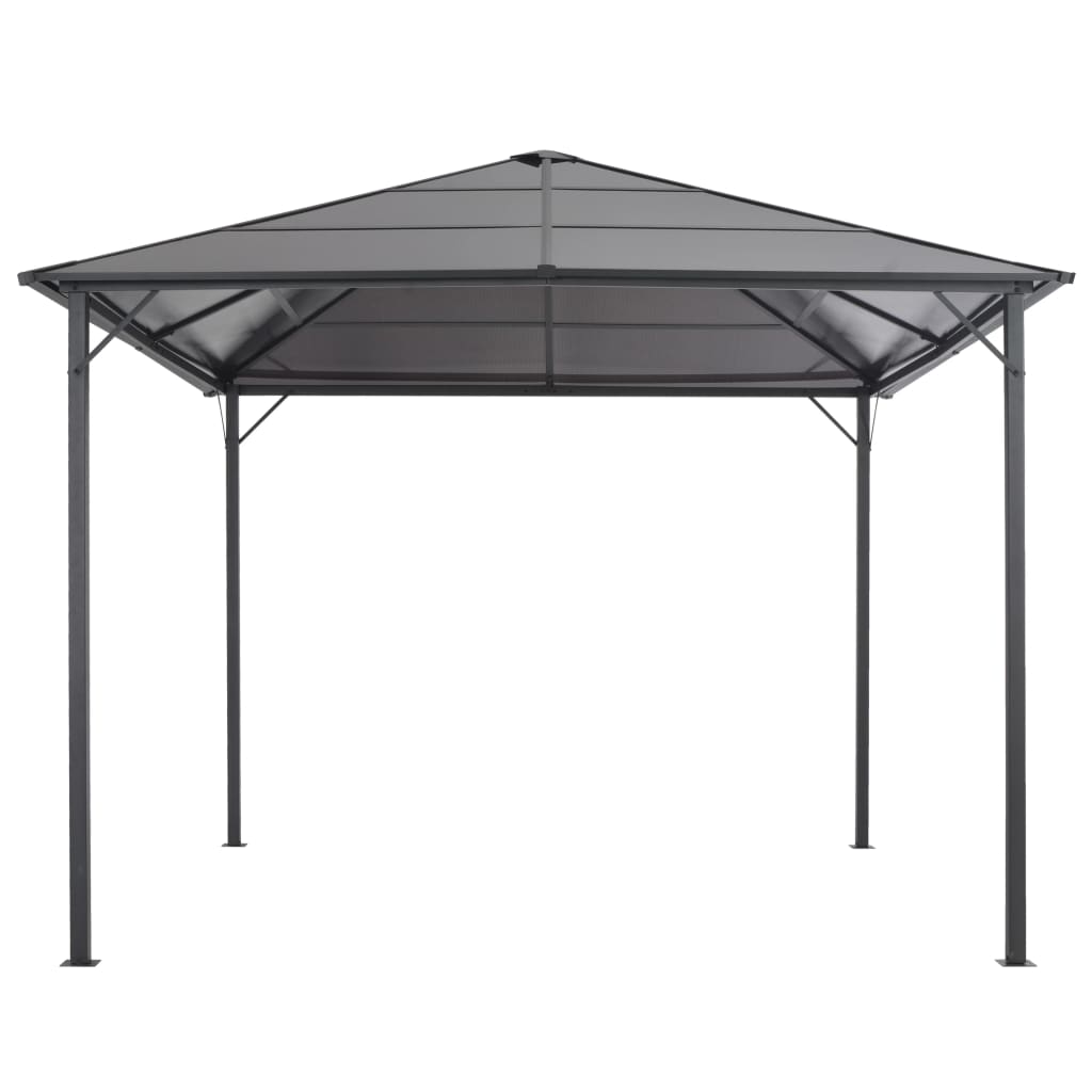 Tonnelle avec toit Aluminium 3x3 m Anthracite