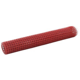 Stahlgewebe mit PVC-Beschichtung 25x1 m Rot