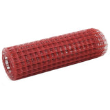 Steel mesh with PVC coating 10x0.5 m Red