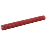 Stahlgewebe mit PVC-Beschichtung 10x1,5 m Rot