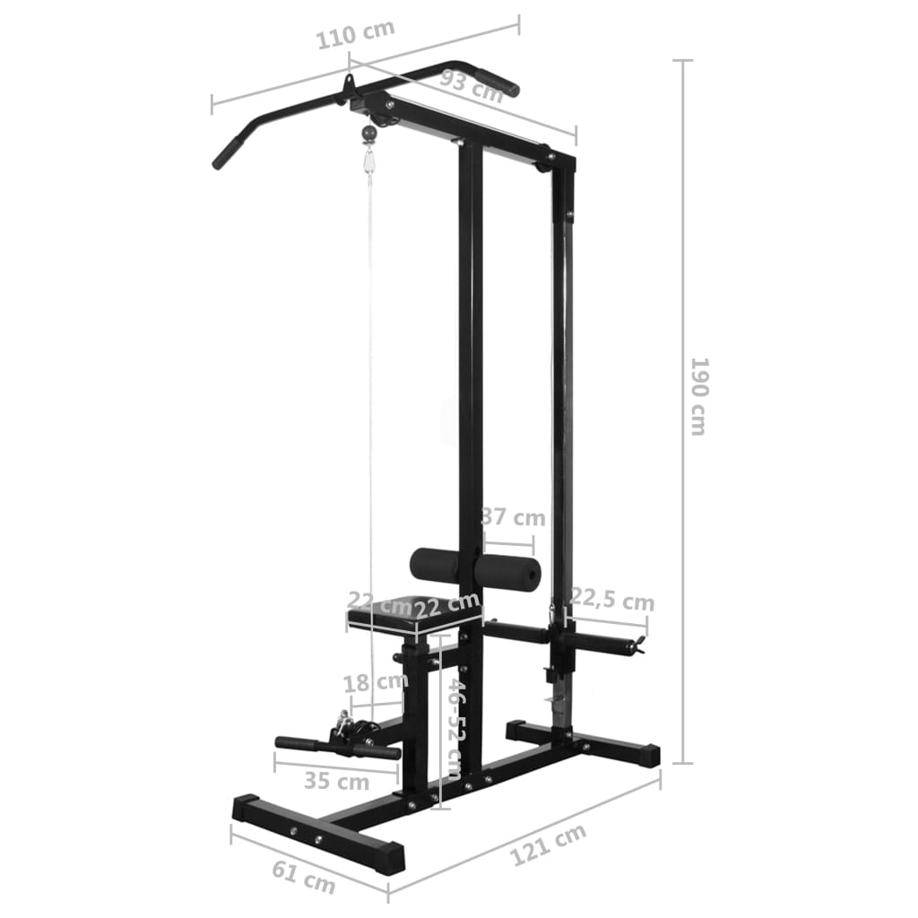 Tour de musculation avec jeu d'haltères et poids 60,5 kg