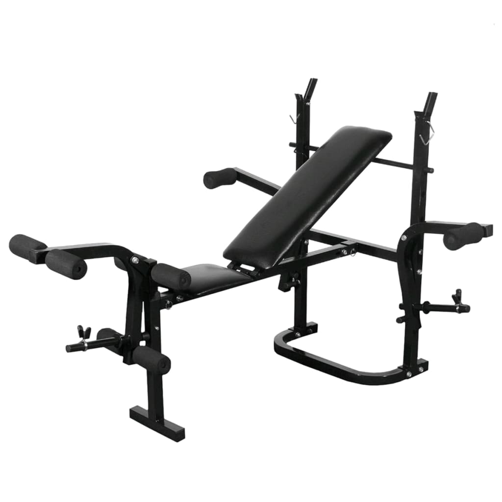 Training bench with weight rack dumbbell set 60.5kg