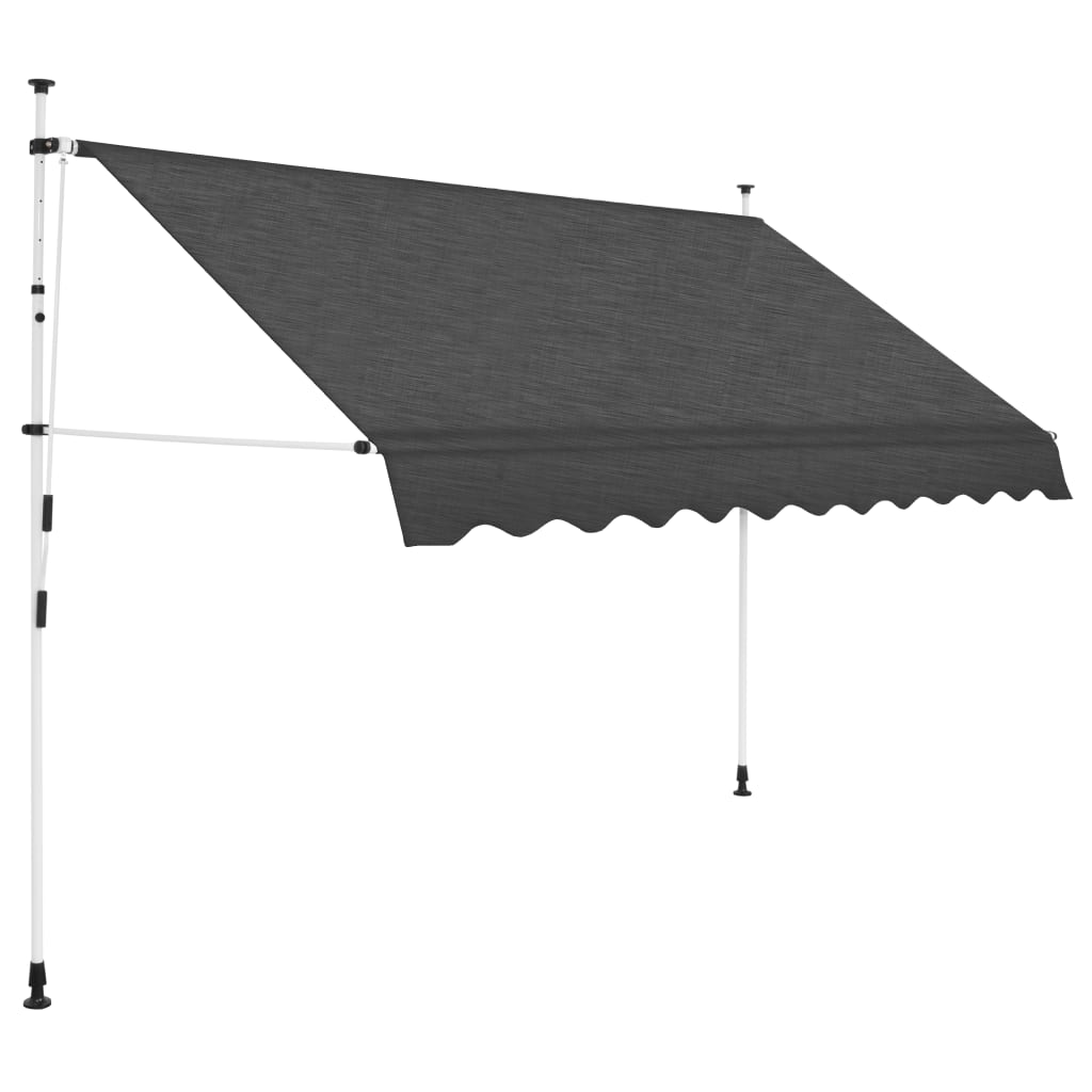 Manual retractable awning 250 cm Anthracite