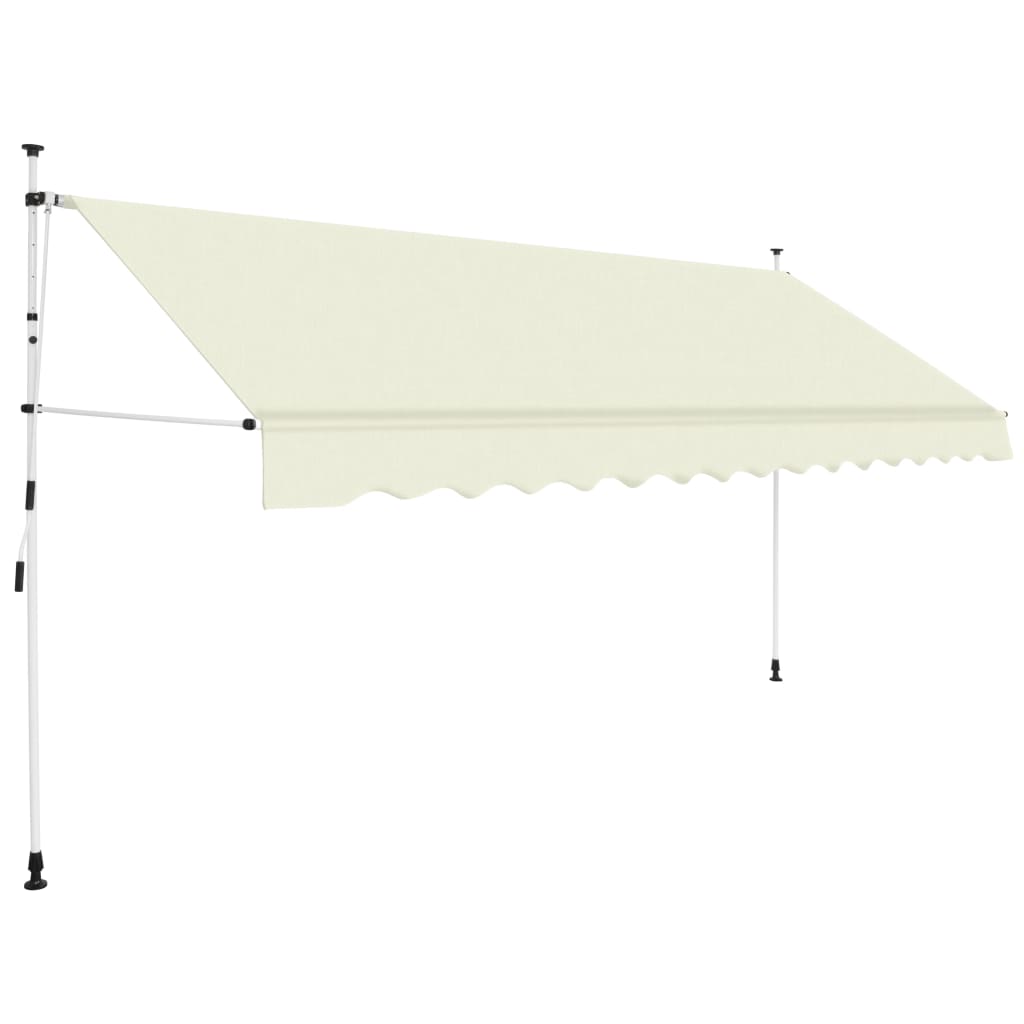 Auvent manuel rétractable 350 cm Crème