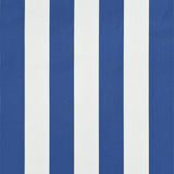 Auvent de bistro 350x120 cm Bleu et blanc