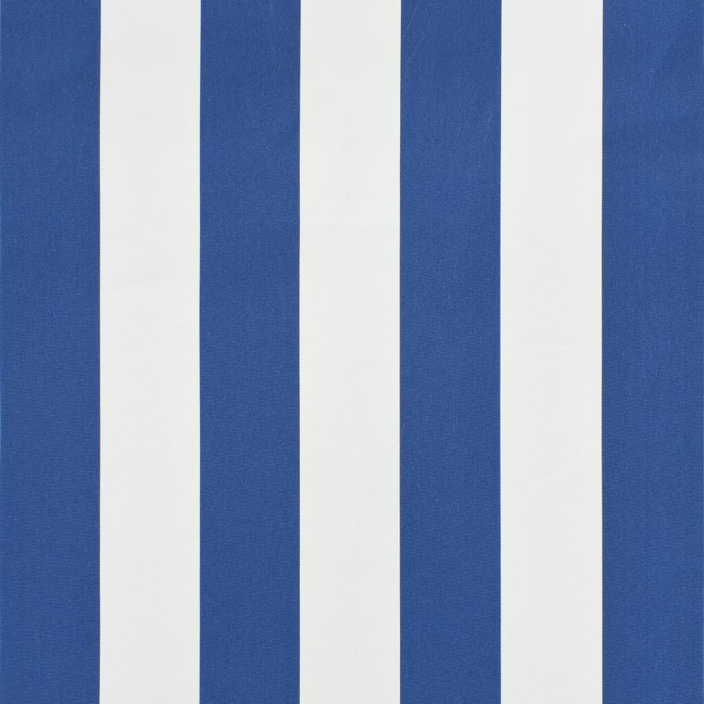 Auvent de bistro 400x120 cm Bleu et blanc