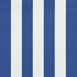 Auvent de bistro 400x120 cm Bleu et blanc