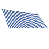 Retractable awning 300x150 cm Blue and white