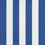 Auvent rétractable 400x150 cm Bleu et blanc