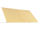 Retractable awning 300x150 cm Yellow and white