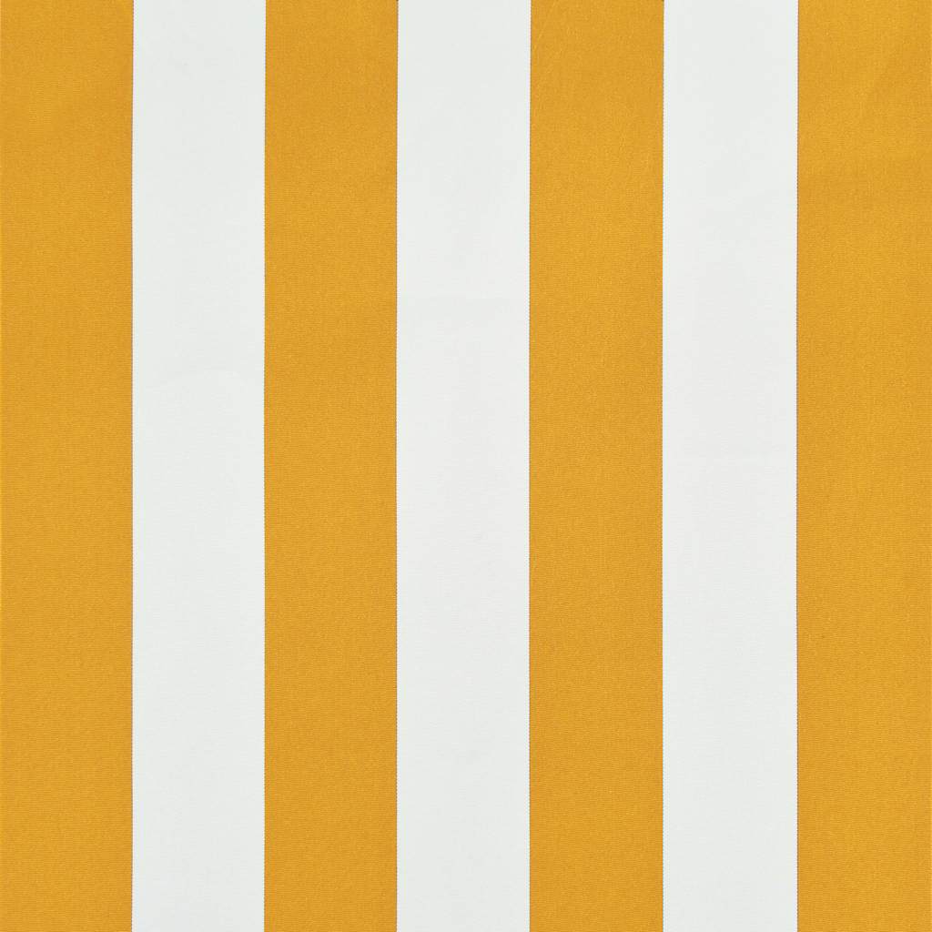 Auvent rétractable 350x150 cm Jaune et blanc