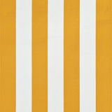 Auvent rétractable 350x150 cm Jaune et blanc