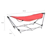 Hamac avec support pliable Rouge