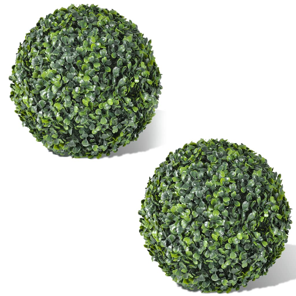 Boule de buis artificielle 2 pcs 35 cm