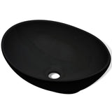 Lavabo céramique 40 x 33 cm Noir