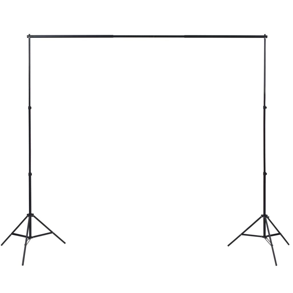 Kit de studio photo et 3 toiles de fond réglables Coton 3x5 m