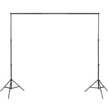 Kit de studio photo et 3 toiles de fond réglables Coton 3x5 m