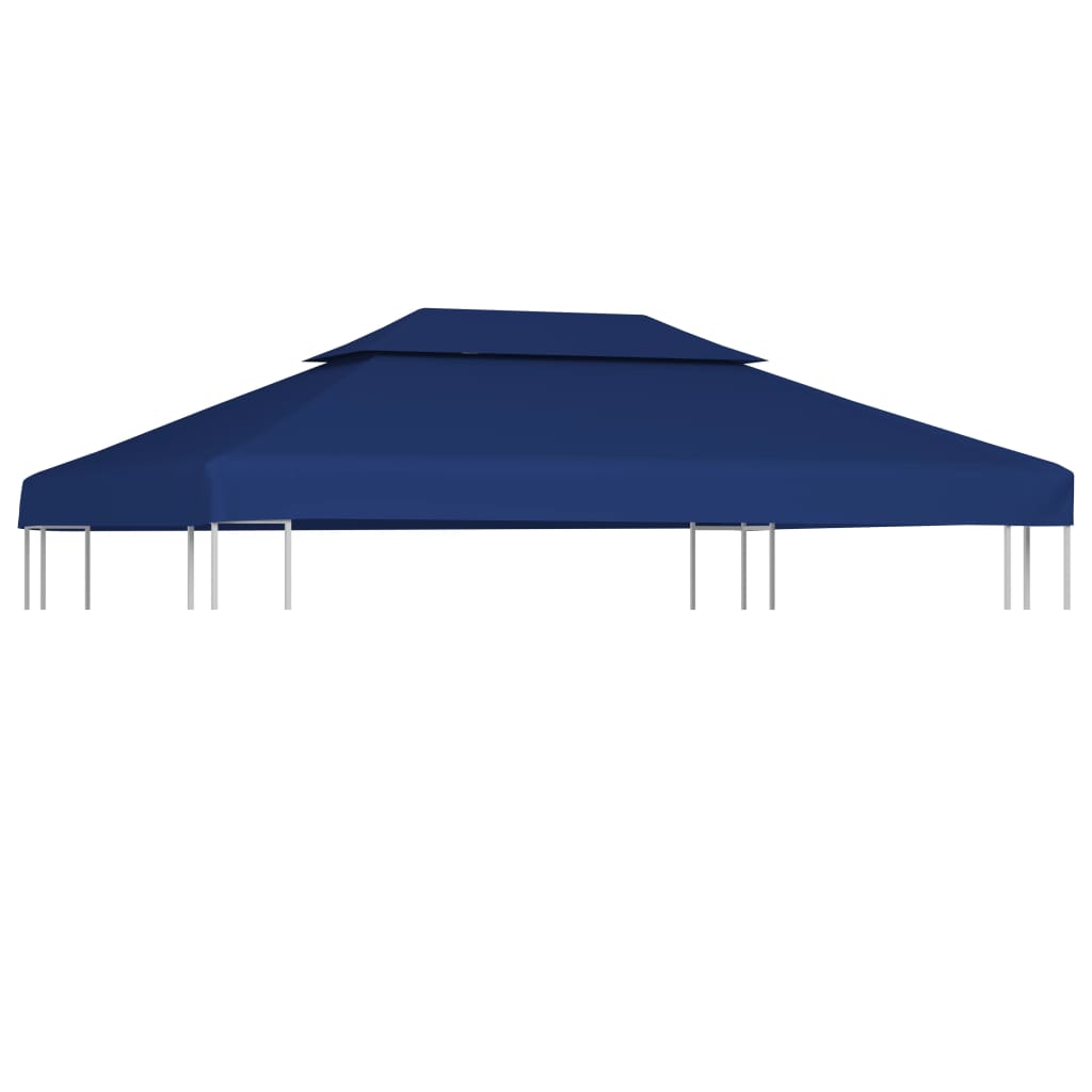 Hochwertiges Pavillon-Planentuch, 2 Ebenen, 310 g/m², 4 x 3 m, Blau