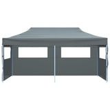 Tente de réception pliable avec parois 3x6 m anthracite