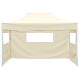 Folding tent with 3 walls 3 x 4.5 m Cream