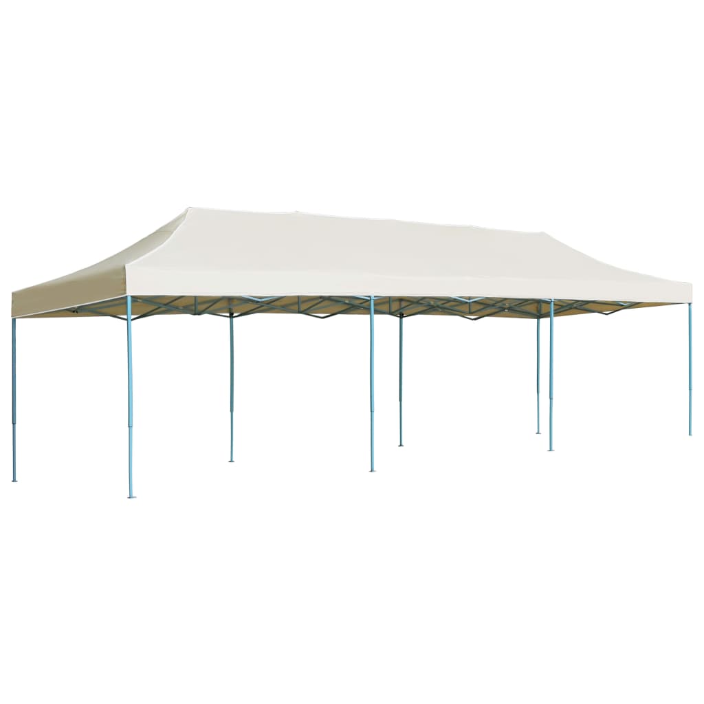 Tente de réception pliable escamotable 3x9 m crème