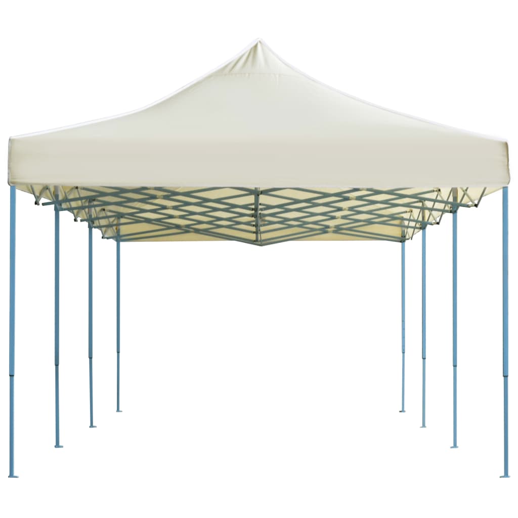 Tente de réception pliable escamotable 3x9 m crème