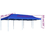 Tente de réception pliable 3x9 m Bleu