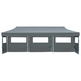 Tente de réception pliable avec 5 parois 3 x 9 m Anthracite