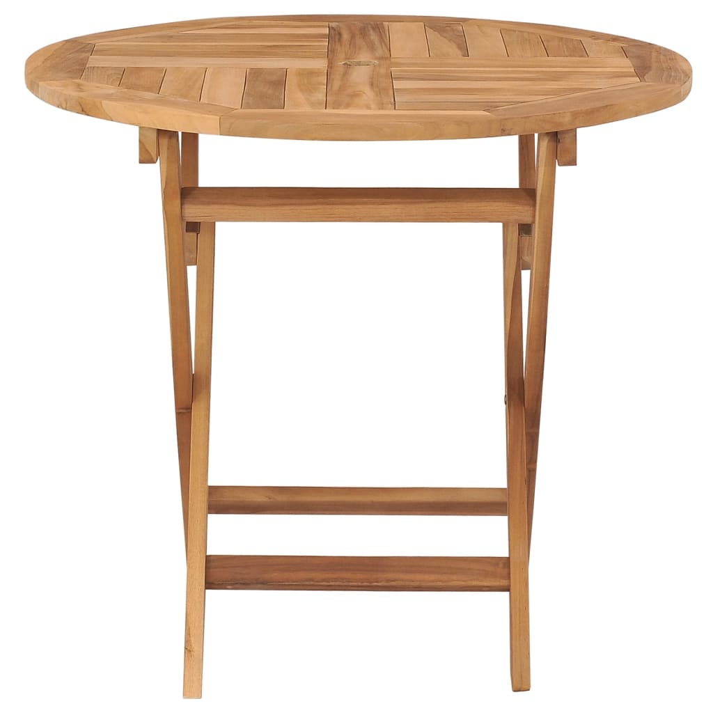 Table pliable de jardin 85x76 cm Bois de teck solide