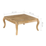 Table d'appoint 45x45x40 cm Bois de manguier massif