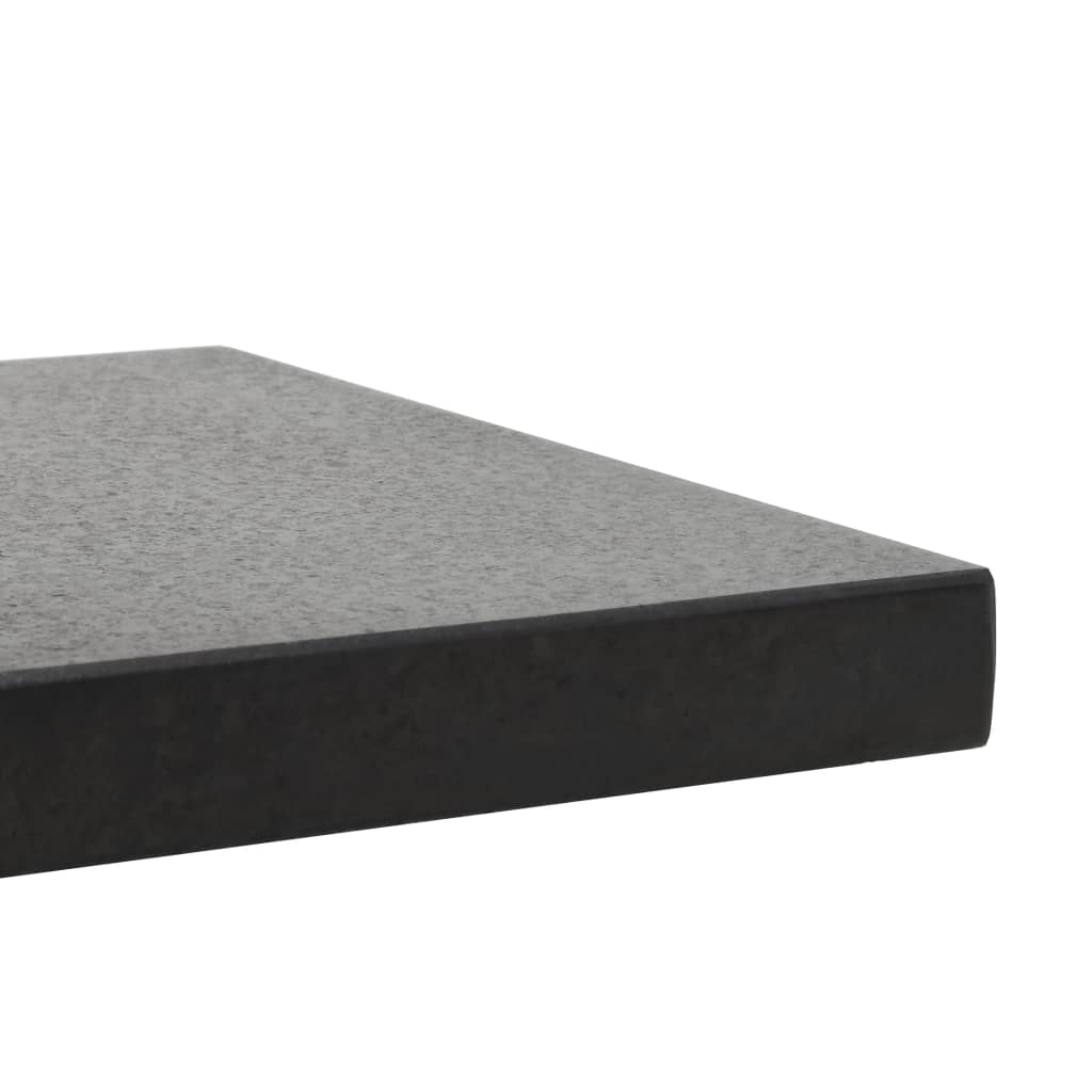 Socle de parasol Granite 28,5 kg Carré Noir