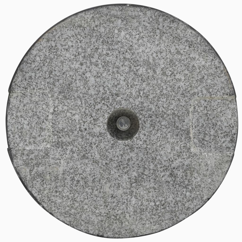 Granite parasol base 20 kg Round Black