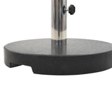 Granite parasol base 20 kg Round Black