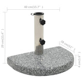 Socle de parasol Granite courbe 10 kg Gris