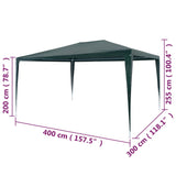 Reception tent 3x4 m PE Green