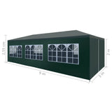 Reception tent 3 x 9 m Green