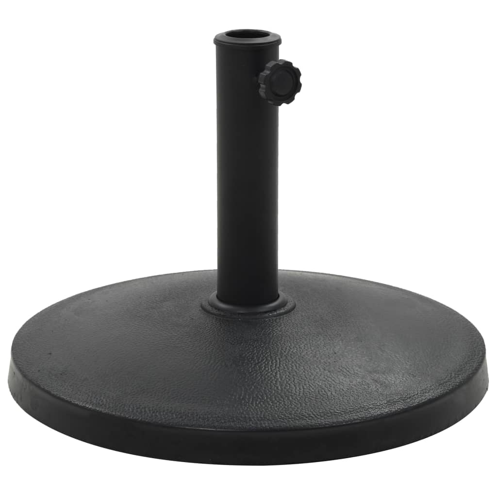 Socle rond de parasol Polyrésine 10 kg Noir